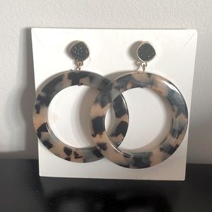 Tortoise shell earrings
